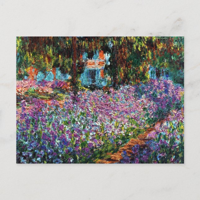 Claude Monet: Irises in Monet's Garden Postcard (Front)