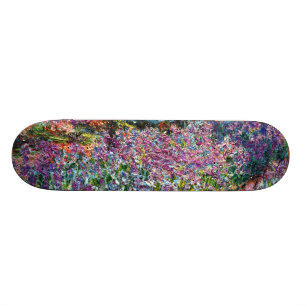 Claude Monet: Irises in Monet's Garden Skateboard