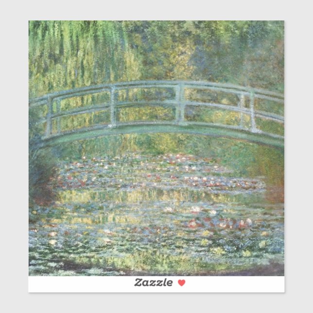 Claude Monet Japanese Bridge Water Lily Art (Sheet)