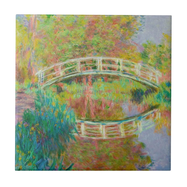 Claude Monet - Japanese Footbridge, Giverny Ceramic Tile (Front)