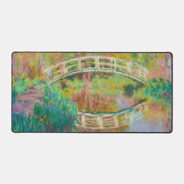 Claude Monet - Japanese Footbridge, Giverny Desk Mat (Front)