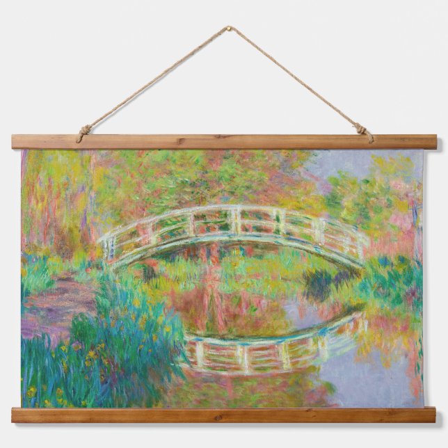 Claude Monet - Japanese Footbridge, Giverny Hanging Tapestry (Front)