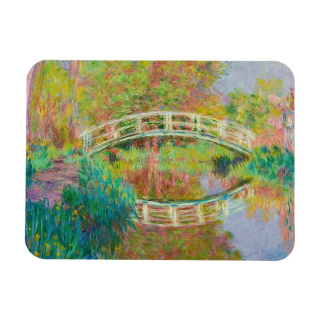 Claude Monet - Japanese Footbridge, Giverny Magnet (Horizontal)