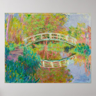 Claude Monet - Japanese Footbridge, Giverny Poster