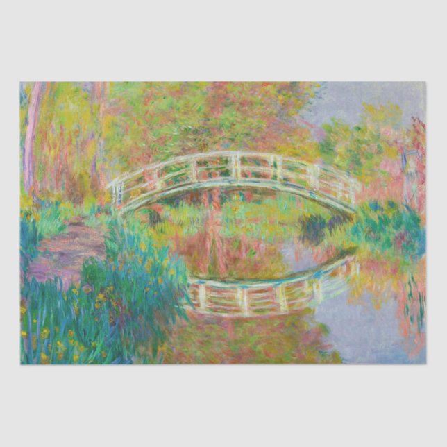 Claude Monet - Japanese Footbridge, Giverny Tissue Paper (Front)