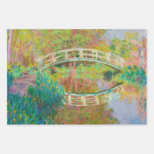 Claude Monet - Japanese Footbridge, Giverny Wrapping Paper Sheet