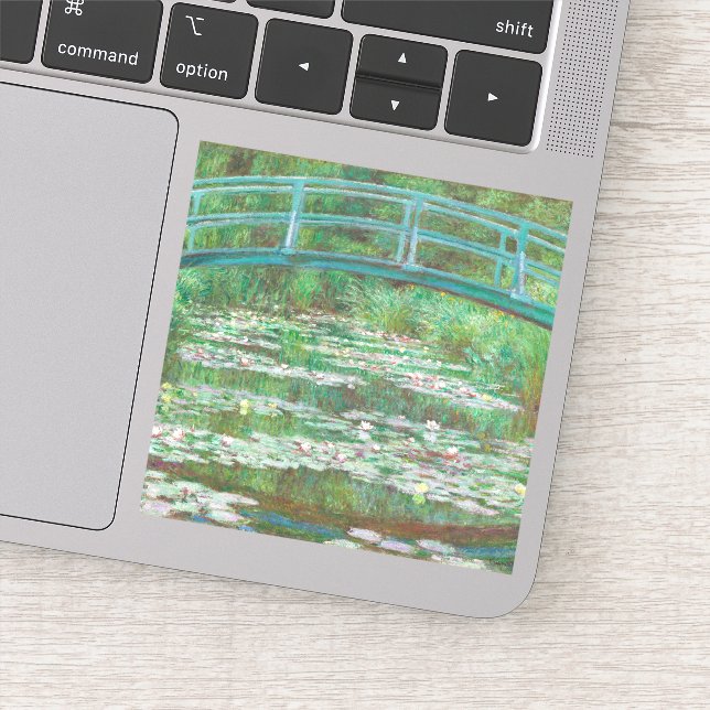 Claude Monet Japanese Footbridge. Impressionism (Detail)