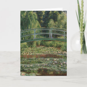 Claude Monet Japanese Footbridge & Water Lily Pool Card