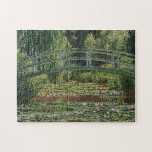 Claude Monet Japanese Footbridge & Water Lily Pool Jigsaw Puzzle