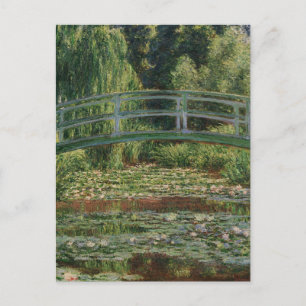 Claude Monet Japanese Footbridge & Water Lily Pool Postcard