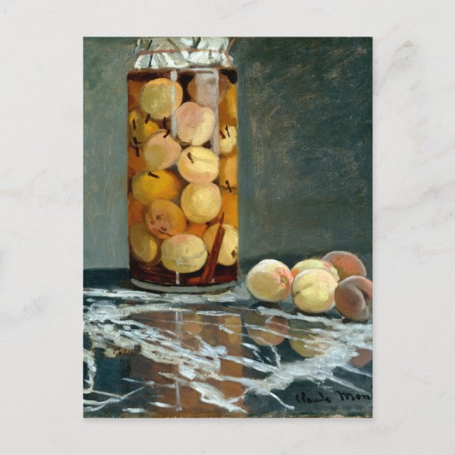 Claude Monet Jar of Peaches Postcard (Front)