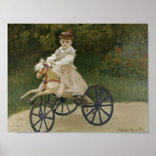 Claude Monet - Jean Monet on his Hobby Horse Poster