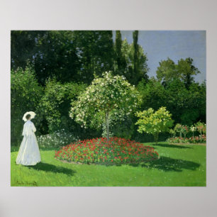 Claude Monet   Jeanne Marie Lecadre in the Garden Poster