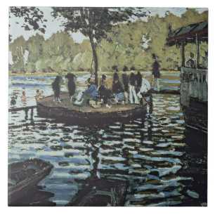 Claude Monet La Grenouillere Tile