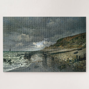 Claude Monet - La Pointe de la Hève at Low Tide Jigsaw Puzzle