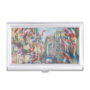 Claude Monet - La Rue Montorgueil - Paris Business Card Holder