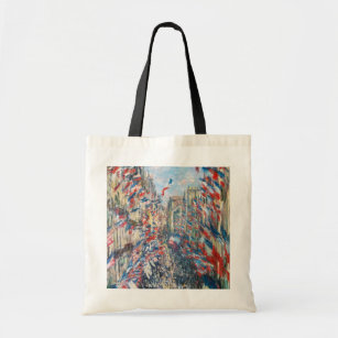 Claude Monet - La Rue Montorgueil - Paris Tote Bag