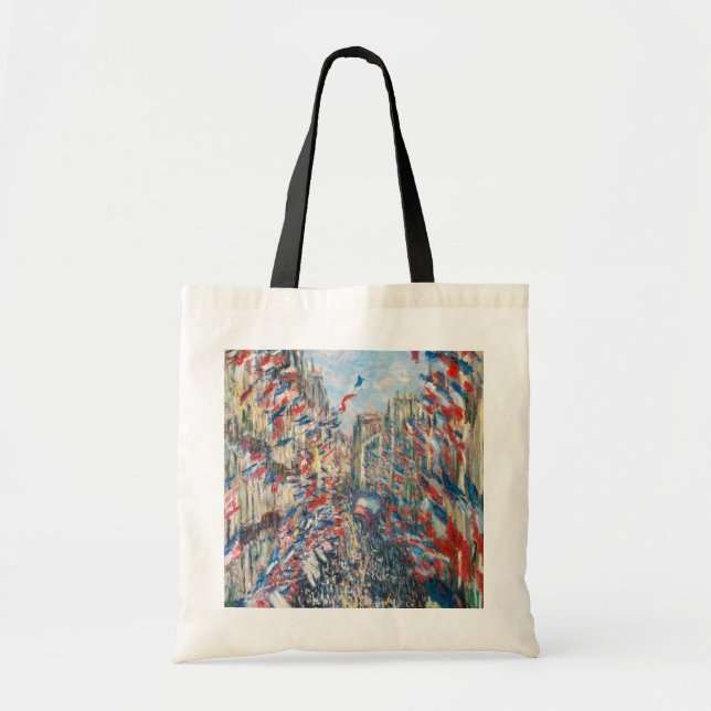 Claude Monet - La Rue Montorgueil - Paris Tote Bag (Front)