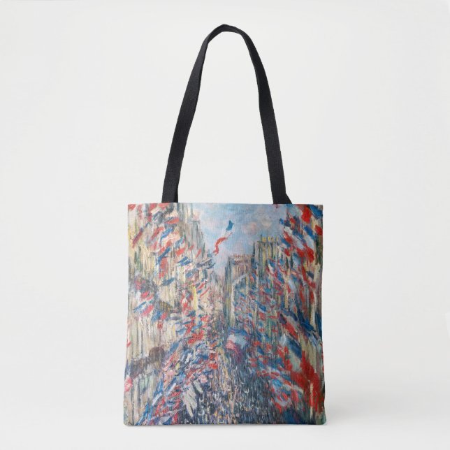 Claude Monet - La Rue Montorgueil - Paris Tote Bag (Front)