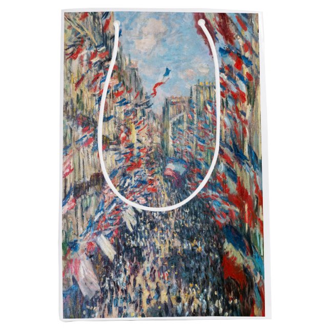 Claude Monet - La Rue Montorgueil - Paris Uncommon Medium Gift Bag (Front)
