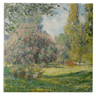 Claude Monet - Landscape: The Parc Monceau Ceramic Tile