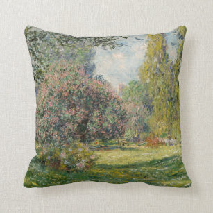 Claude Monet   Landscape: The Parc Monceau Cushion