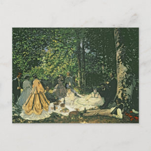 Claude Monet Le Dejeuner sur l'Herbe, 1865-1866 Postcard