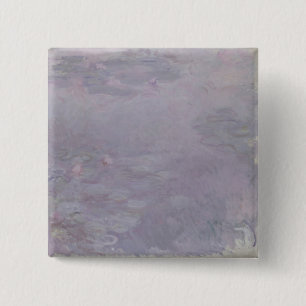 Claude Monet Light-coloured Waterlilies 15 Cm Square Badge