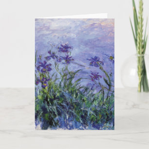 Claude Monet Lila Irises Card