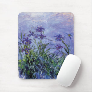 Claude Monet Lila Irises Mouse Pad