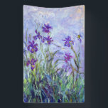 Claude Monet - Lilac Irises / Iris Mauves Banner<br><div class="desc">Lilac Irises / Iris Mauves - Claude Monet,  1914-1917</div>