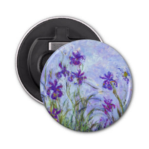Claude Monet - Lilac Irises / Iris Mauves Bottle Opener