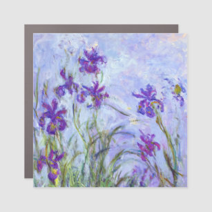 Claude Monet - Lilac Irises / Iris Mauves Car Magnet