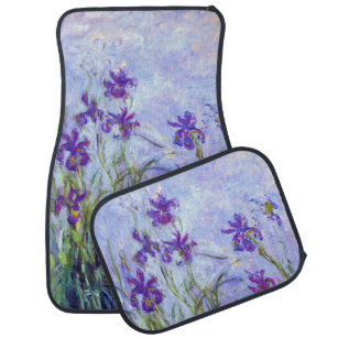 Claude Monet - Lilac Irises / Iris Mauves Car Mat