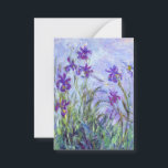 Claude Monet - Lilac Irises / Iris Mauves Card<br><div class="desc">Lilac Irises / Iris Mauves - Claude Monet,  1914-1917</div>