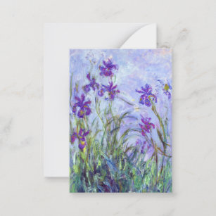 Claude Monet - Lilac Irises / Iris Mauves Card