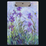 Claude Monet - Lilac Irises / Iris Mauves Clipboard<br><div class="desc">Lilac Irises / Iris Mauves - Claude Monet,  1914-1917</div>