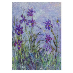 Claude Monet - Lilac Irises / Iris Mauves Cutting Board