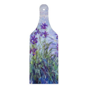 Claude Monet - Lilac Irises / Iris Mauves Cutting Board