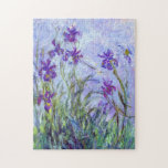 Claude Monet - Lilac Irises / Iris Mauves Jigsaw Puzzle<br><div class="desc">Lilac Irises / Iris Mauves - Claude Monet,  1914-1917</div>