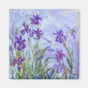 Claude Monet - Lilac Irises / Iris Mauves Magnet