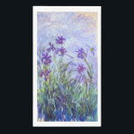 Claude Monet - Lilac Irises / Iris Mauves Napkin<br><div class="desc">Lilac Irises / Iris Mauves - Claude Monet,  1914-1917</div>