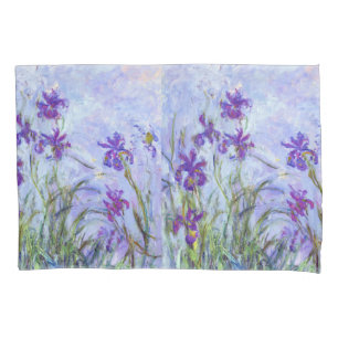 Claude Monet - Lilac Irises / Iris Mauves Pillowcase