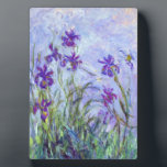 Claude Monet - Lilac Irises / Iris Mauves Plaque<br><div class="desc">Lilac Irises / Iris Mauves - Claude Monet,  1914-1917</div>