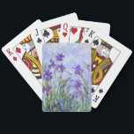 Claude Monet - Lilac Irises / Iris Mauves Playing Cards<br><div class="desc">Lilac Irises / Iris Mauves - Claude Monet,  1914-1917</div>
