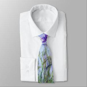 Claude Monet - Lilac Irises / Iris Mauves Tie