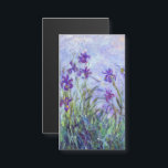 Claude Monet - Lilac Irises Magnetic Card<br><div class="desc">Lilac Irises / Iris Mauves - Claude Monet,  1914-1917</div>