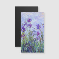 Claude Monet - Lilac Irises Magnetic Card