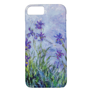 Claude Monet Lilac Irises Vintage Floral Blue iPhone 8/7 Case