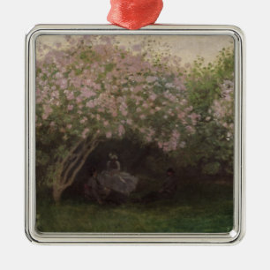 Claude Monet Lilacs, Grey Weather, 1872 Metal Ornament